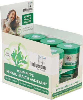 Organic Sea Kelp Flakes Dental Care Dry Dog Food Topping, 2.54-oz jar