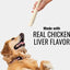 Long-Lasting Large Rolls Chicken Liver Flavor Rawhide Chew Dog Treats, 2 count
