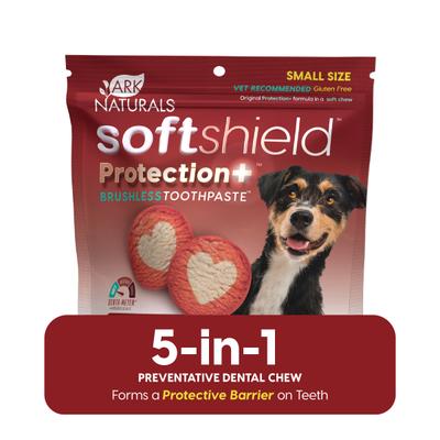 Soft Shield Protection+ Brushless Toothpaste Small Dental Dog Treats, 12-oz bag
