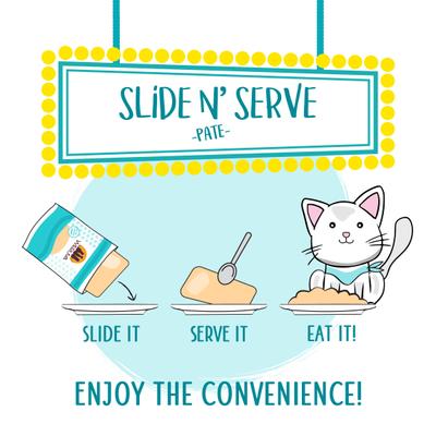 Slide N' Serve Family Food Chicken Breast Dinner with Tuna Pate Grain-Free Cat Food Pouches, 5.5-oz pouch, case of 12