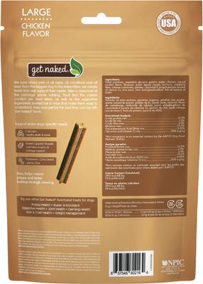 Senior Health Dental Sticks Chicken Flavor Grain-Free Large Dog Treats, 6.6-oz bag