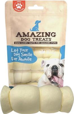 5 - 6-inch Mega Thick Beef Cheek Roll Dog Treats, 4 count