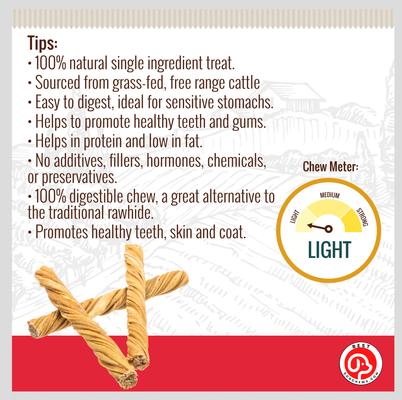 Tripe Twist Beef Flavored 5-in Dog Chews, 12 count