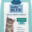 Bundle: Blue Buffalo Baby BLUE Healthy Growth Formula Grain-Free High Protein, Natural Kitten Dry Cat Food, Chicken & Pea Recipe 2-lb + Pate Wet Food Variety Pack, Chicken, Salmon