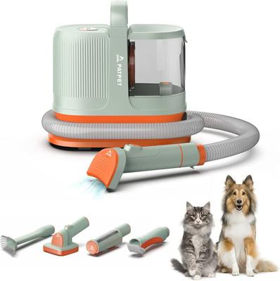Dog & Cat Grooming Pet Hair Vacuum Kit with 7 Grooming Tools