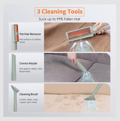 Dog & Cat Grooming Pet Hair Vacuum Kit with 7 Grooming Tools