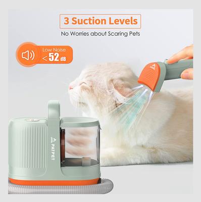 Dog & Cat Grooming Pet Hair Vacuum Kit with 7 Grooming Tools