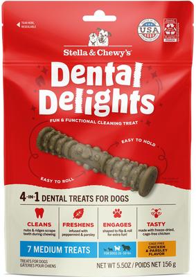 Dental Delights Medium Chicken & Parsley Dental Dog Treats, 23.2-oz bag