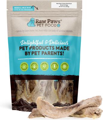 Freeze-Dried Duck Neck Raw Dog Chew, 5-oz bag