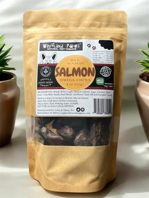 Omega Chews Salmon Grain-Free Dog Treats, 4-oz bag