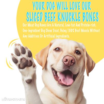 Sliced Beef Knuckle Bone Dog Treats, 6 count