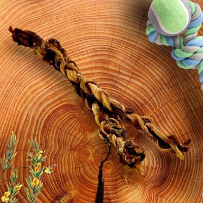 Chewy Ostrich Tendon Twister Dog Treat, 1 count