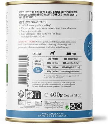 Super Premium Natural Single Protein Limited Ingredient Adult Classic Fish Canned Dog Food, 14.1-oz can, 6 count