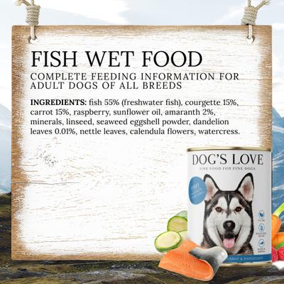 Super Premium Natural Single Protein Limited Ingredient Adult Classic Fish Canned Dog Food, 14.1-oz can, 6 count