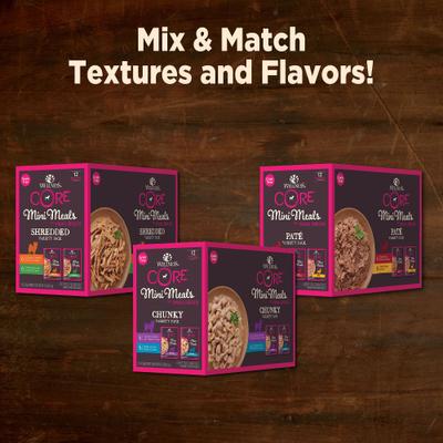 Comida para perros CORE Mini Meals con carne de res y pollo, paquete variado de paté de pollo, 85 g (paquete de 12)