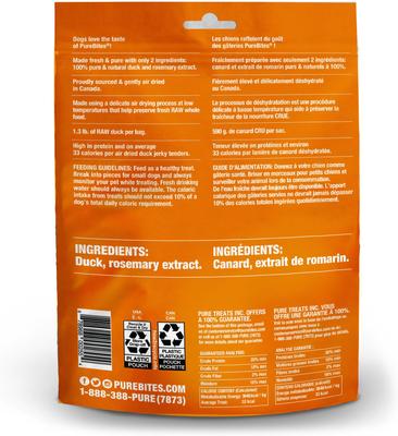 Duck Jerky Dog Treats, 5.5-oz bag