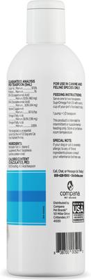 SuprOmega Fish Oil Vitamin E & Omega 3 Meal Topper Skin & Coat Health Liquid Supplement for Dogs & Cats, 8-fl oz bottle