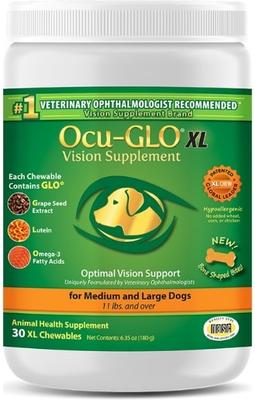 Suplemento masticable suave extra grande para perros Ocu-GLO, 30 unidades