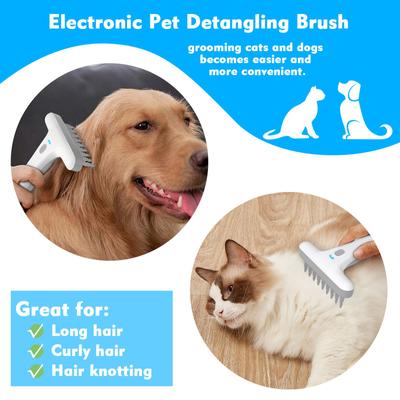 Electric Detangling Brush for Dogs & Cats