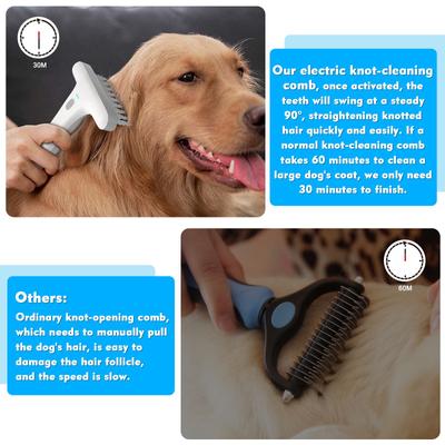Electric Detangling Brush for Dogs & Cats