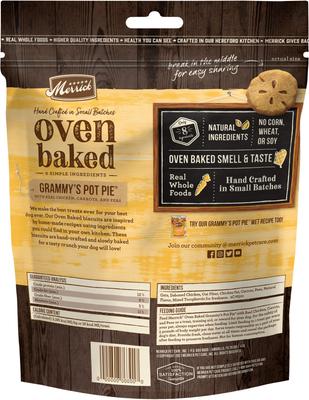 Oven Baked Grammy's Pot Pie with Real Chicken, Carrots & Peas Dog Treats, 11-oz bag