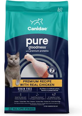 Bundle: CANIDAE PURE Limited Ingredient Chicken Recipe + Salmon Recipe Dry Cat Food