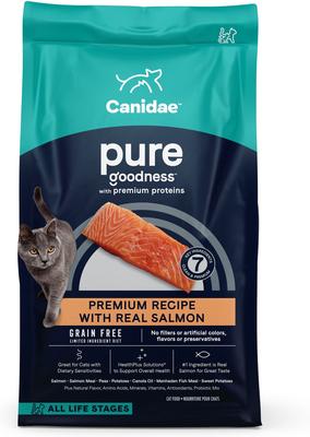 Bundle: CANIDAE PURE Limited Ingredient Chicken Recipe + Salmon Recipe Dry Cat Food