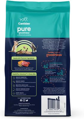Bundle: CANIDAE PURE Limited Ingredient Chicken Recipe + Salmon Recipe Dry Cat Food
