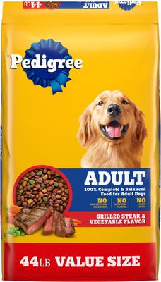 Bundle: Dog Food & Treats Starter Pack - Pedigree Steak & Vegetable Dry Food, Beef & Chicken Canned Food, Chicken Dental Treats