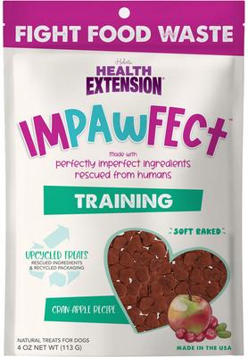 Impawfect Cranberry & Apple Flavored Soft & Chewy Training Dog Treats, 4-oz bag
