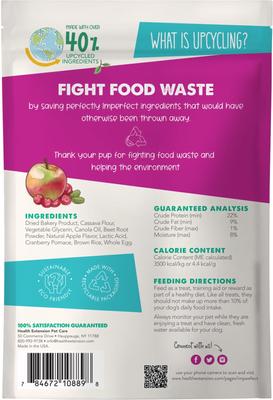 Impawfect Cranberry & Apple Flavored Soft & Chewy Training Dog Treats, 4-oz bag