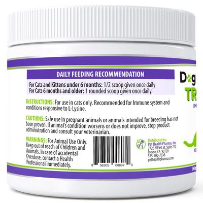 Doggy Naturals Trulysine+ Powder Immune Supplement for Cats, 8-oz