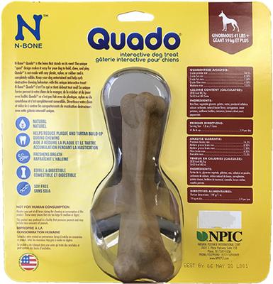 Quado Interactive Bacon Flavored Large Dental Dog Treat, 1 count