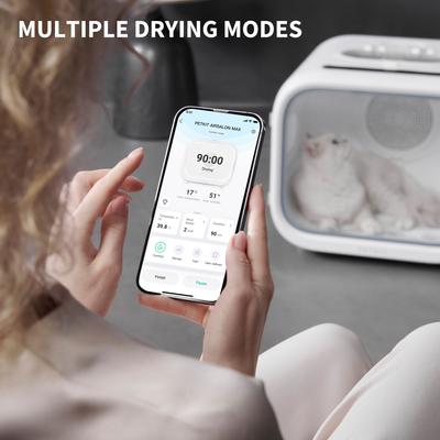AirSalon Max Pro Small Dog & Cat Grooming Dryer Box, White