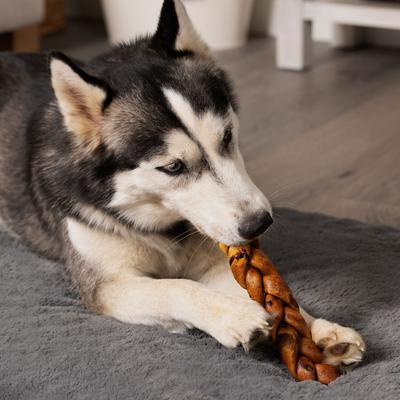 Beefhide 7-inch Braided Sticks Variety Pack Beef & Chicken Flavored Dog Hard Chews, 6 count