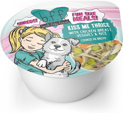 Best Fido Friend Fun Size Meals Kiss Me Thrice Wet Dog Food, 2.75-oz cup, case of 12