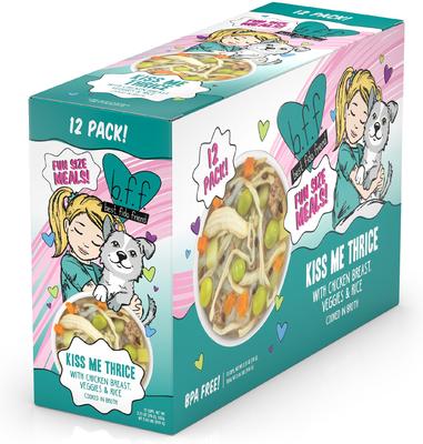 Best Fido Friend Fun Size Meals Kiss Me Thrice Wet Dog Food, 2.75-oz cup, case of 12