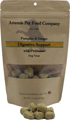 Digestive Support Pumpkin & Ginger with Probiotics Dog Treats, 7-oz bag
