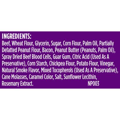 Triple Delights with Real Beef, Bacon, & Peanut Butter Jerky Dog Treats, 4.5-oz pouch, Pack of 5 (Rachael Ray)