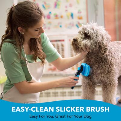 Self Cleaning Dog Slicker Brush
