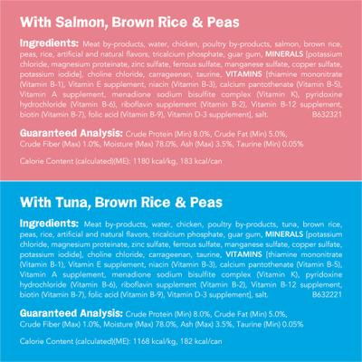 Ocean Favorites Variety Pack Salmon & Tuna Natural Wet Cat Food, 5.5-oz can, case of 24