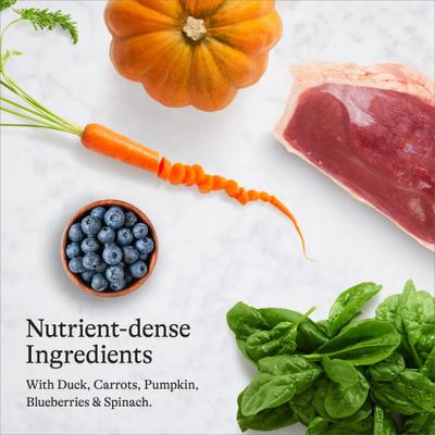 Bundle: American Journey Duck Recipe Grain-Free Dry Cat Food, 12-lb bag & Minced Poultry & Seafood in Gravy Variety Pack Grain-Free Canned Cat Food, 3-oz, case of 24