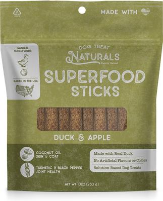 Golosinas masticables naturales para perros de pavo y arándanos Superfood Fresh All Stages, bolsa de 10 oz