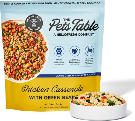 Freshly-Made Frozen Human-Grade Turkey Casserole Dog Food, 36-oz pouch, 3 count