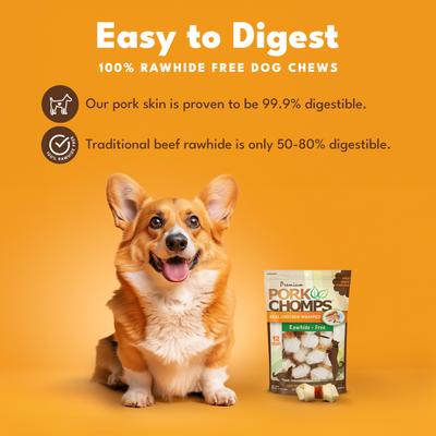 Real Chicken Wrapped Knotz Dog Treats, 2.5-in, 12 count