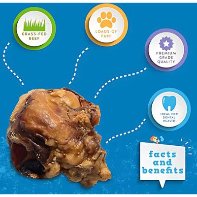 Beef Knee Cap Bones Dog Treats, 1 count
