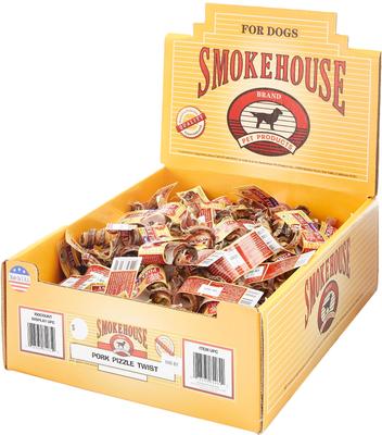 Porky Pizzle Twist Dog Treats, case of 100