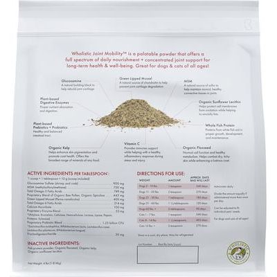 Suplemento para la movilidad articular GLM para perros y gatos, botella de 4 lb