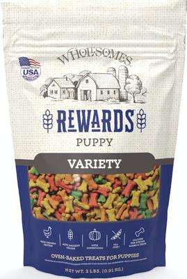 Rewards Puppy Variety Biscuit Dog Treats, 2-lb bag