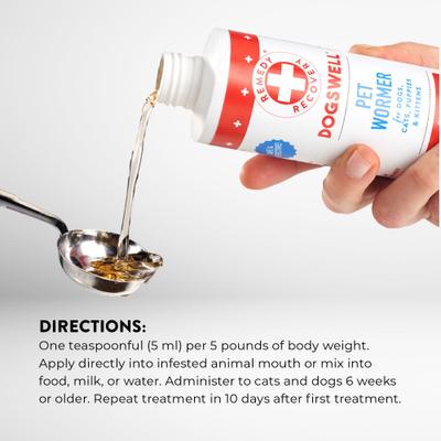 Remedy+Recovery Pet Wormer for Dogs & Cats, 8-fl oz bottle